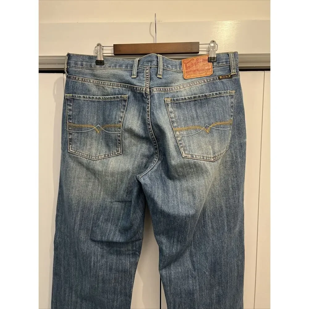 Lucky Brand Miner Bootcut 181‎ Medium Wash Men's 36x33 Casual Denim Jeans